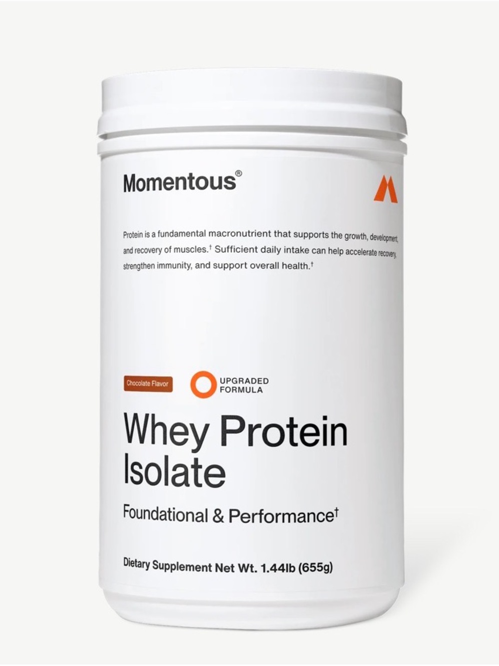 Momentous Whey Protein Isolate - Vanilla Flavored